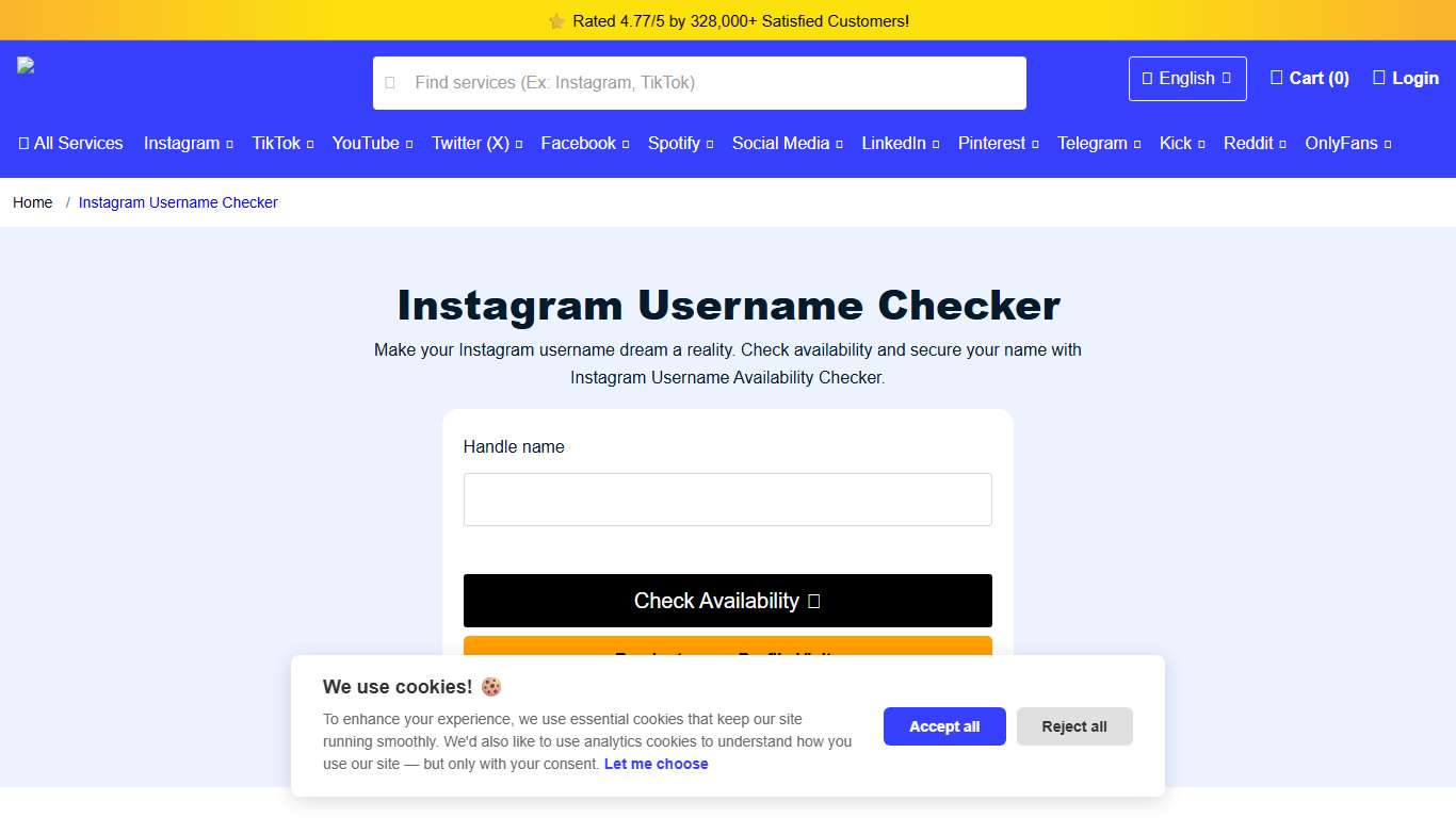 Instagram Username Availability Checker | Media Mister